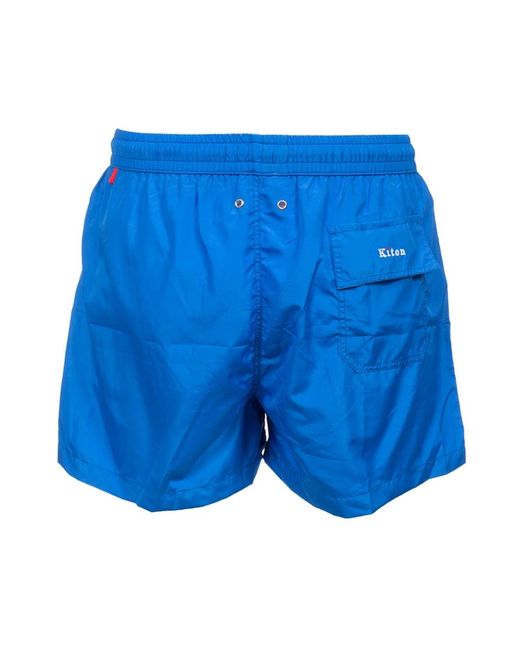 Kiton Badmode ,Blauw ,Polyester Korte Polyester Strand Boxer Zwemkleding in het Blue voor heren