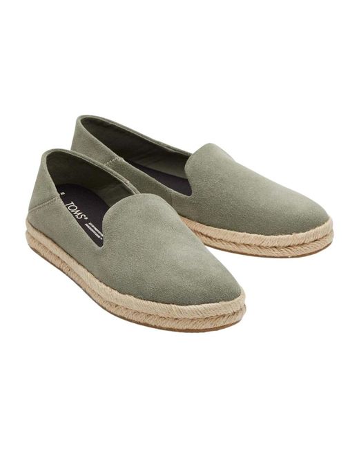 TOMS Green Loafers