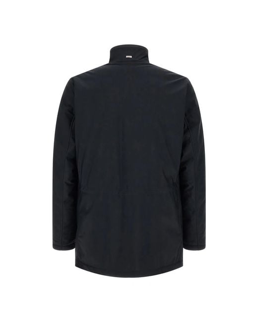 Herno Black Winter Jackets for men