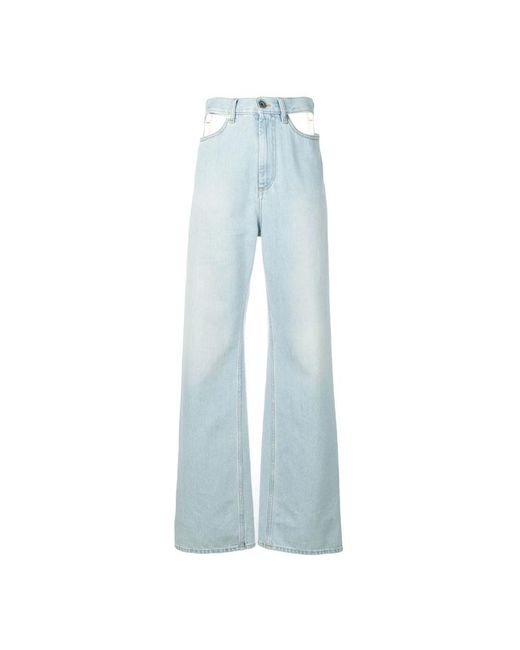 Maison Margiela Jeans > Flared Jeans in het Blue