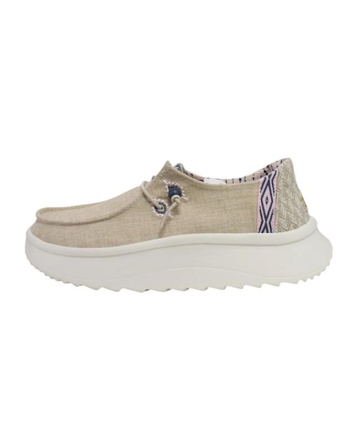 HeyDude Gray Laced Shoes