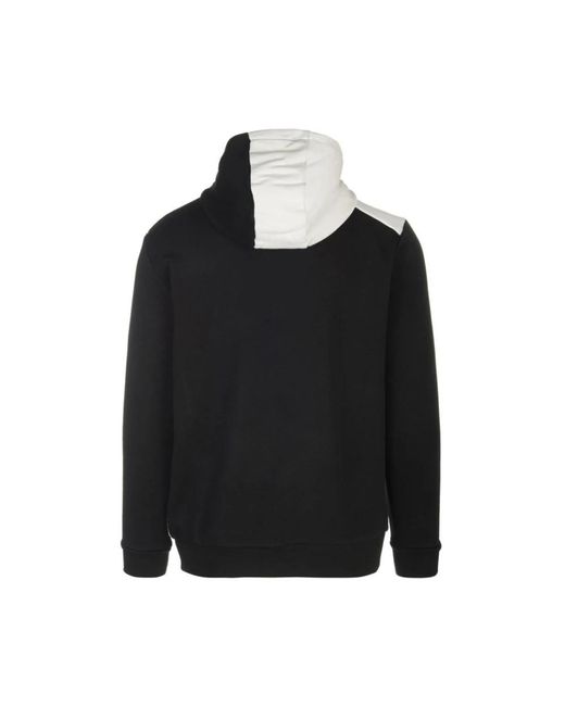 Kappa Lässiger hoodie für täglichen komfort in Black für Herren