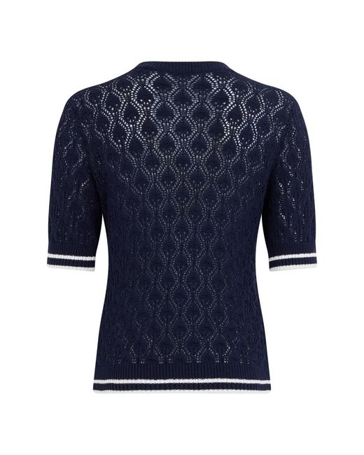 FRAME Blue Round-Neck Knitwear