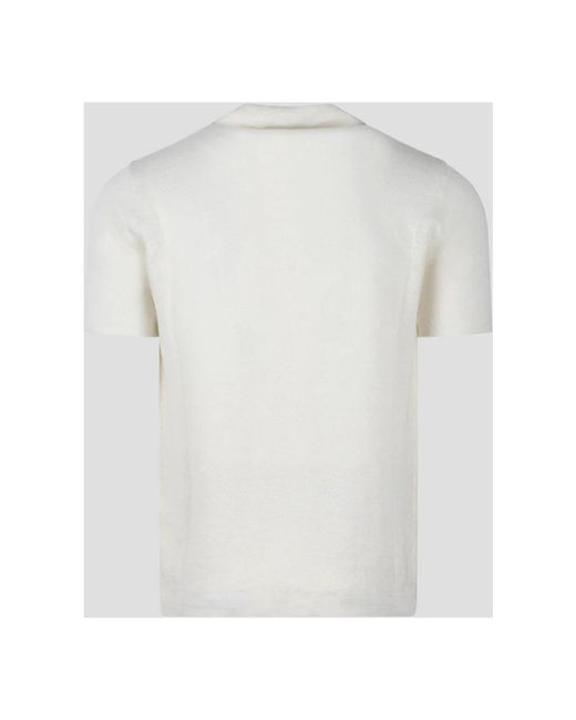 Roberto Collina White Polo Shirts for men