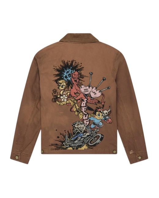 Deus Ex Machina Brown Light Jackets for men