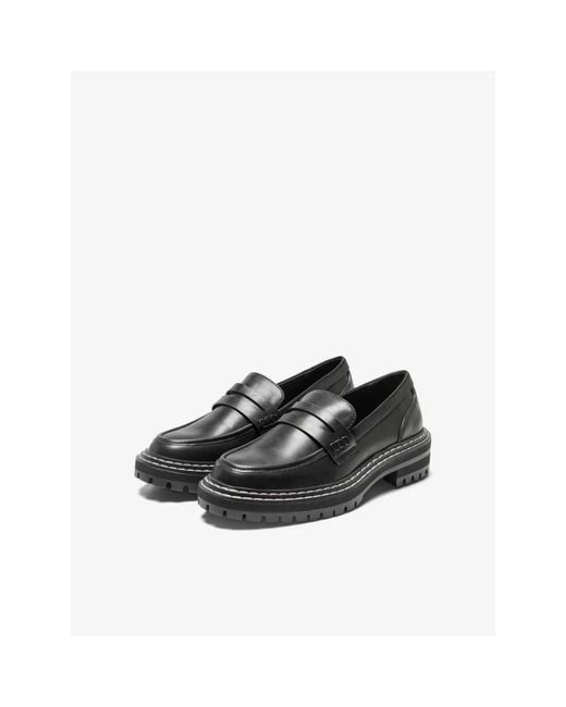 ONLY Beth-3 Pu Loafer in het Black