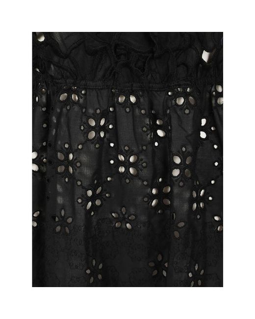 Ermanno Scervino Black Short Dress Abito