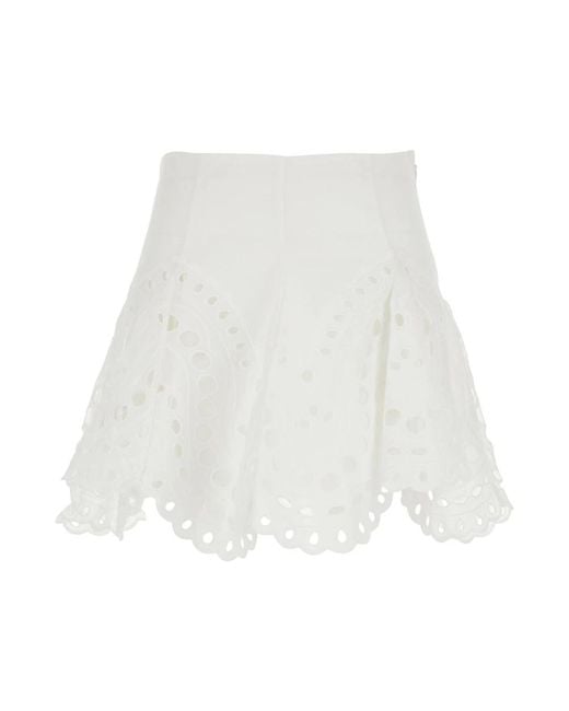 Charo Ruiz White Short Skirts