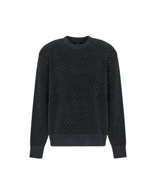 ARMANI EXCHANGE Round-Neck Knitwear in het Black voor heren