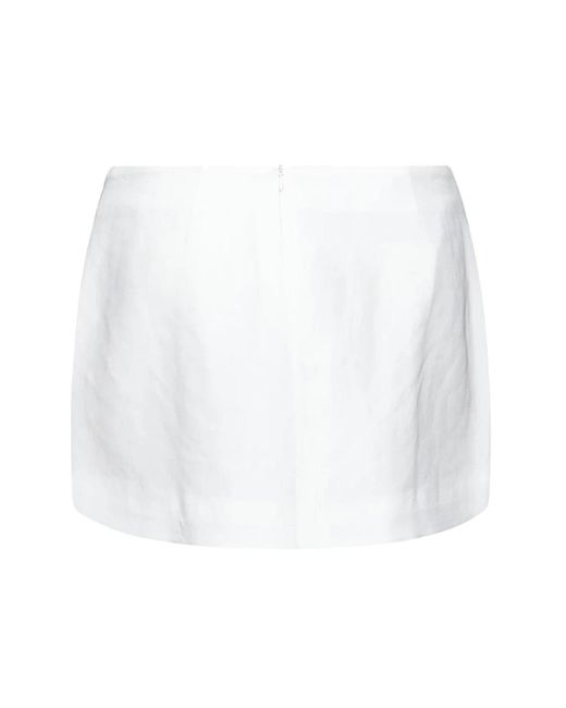 RICHMOND White Minirock Mit Allover-Applikationen