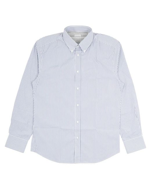 Brunello Cucinelli White Casual Shirts for men