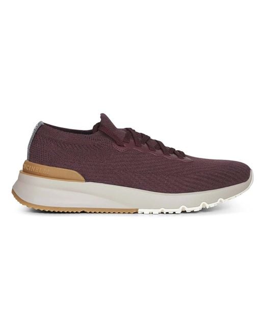 Brunello Cucinelli Purple Sneakers for men