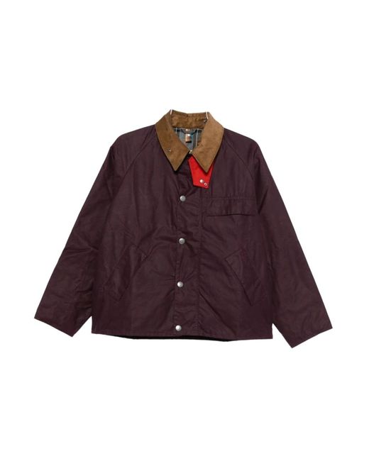 Barbour Purple Light Jackets for men