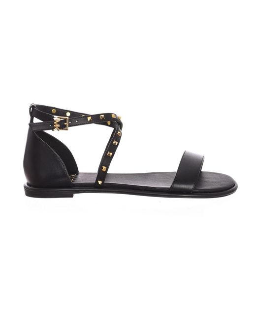 Michael Kors Black Flat Sandals