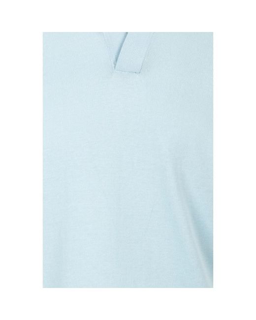 FILIPPO DE LAURENTIIS Blue Polo Shirts for men