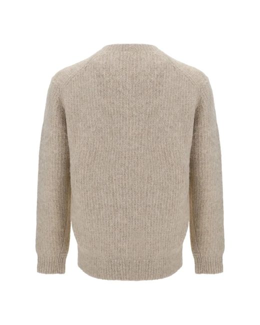sunflower Gray Round-Neck Knitwear for men