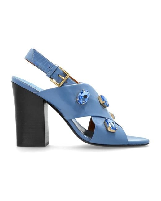 Marni Blue High Heel Sandals