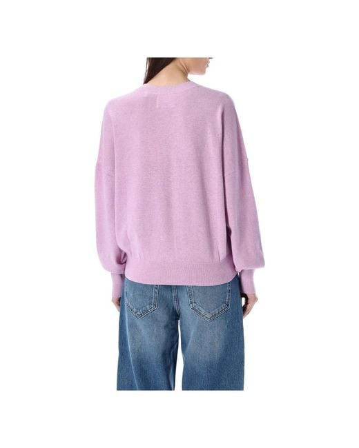Isabel Marant Purple Round-Neck Knitwear