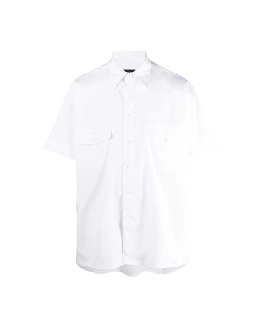 Giorgio Armani White Short Sleeve Shirts for men