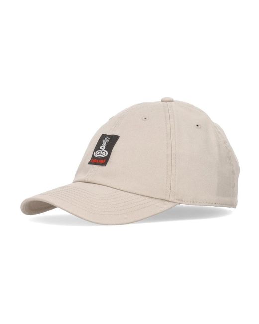 USUAL Accessoires ,Katoen Curved Visor Cotton Cap in het Natural