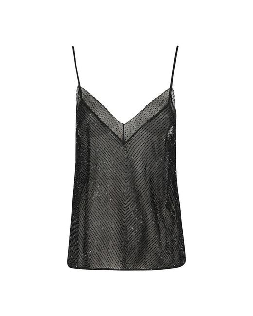 トップス Elisabetta Franchi Elisabetta Franchi Women's Gray Sleeveless Tops