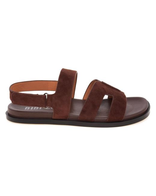 Bibi Lou Brown Flat Sandals