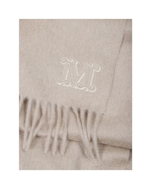 Max Mara Gray Winter Scarves
