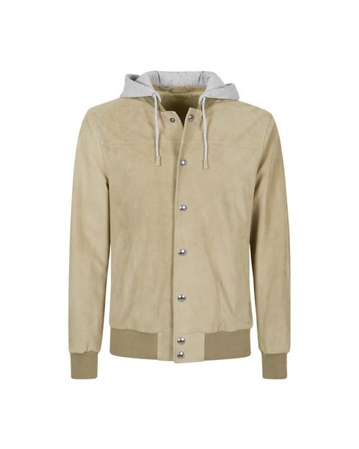 Eleventy Natural Leather Jackets for men