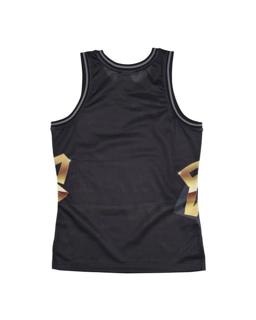 Mitchell & Ness Fitness ,Zwart ,Polyester Toronto Raptors Basketball Tank Top in het Blue voor heren