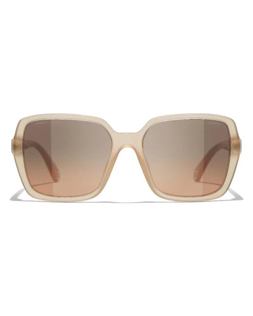 Accessories > sunglasses Chanel en coloris Brown