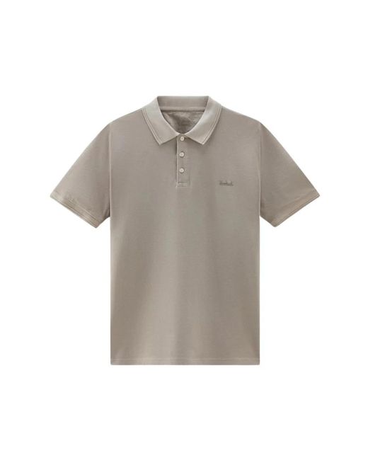 Woolrich Gray Polo Shirts for men