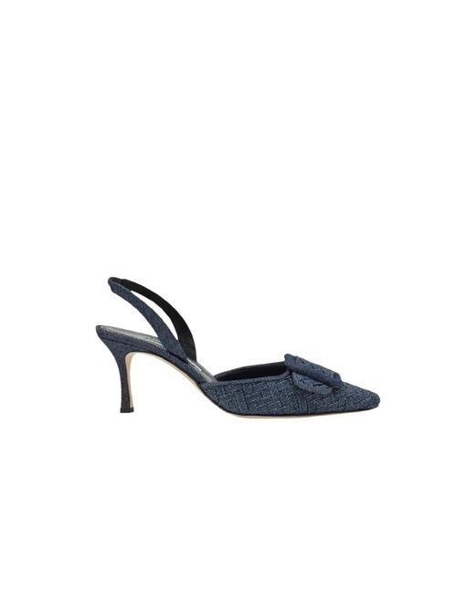 Manolo Blahnik Blue Pumps
