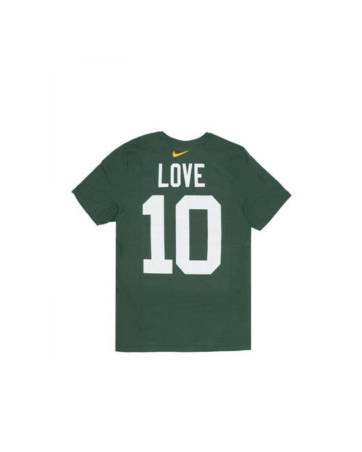 Nike Fitness ,Groen ,Katoen Love No 10 Tee in het Green voor heren