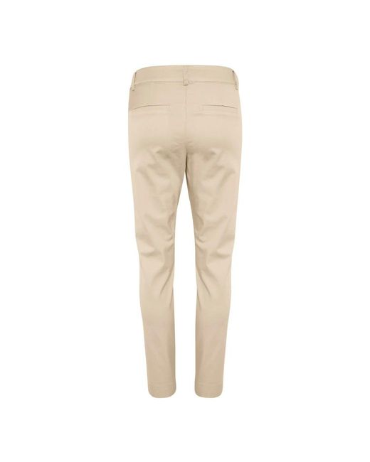 Kaffe Natural Slim-Fit Trousers