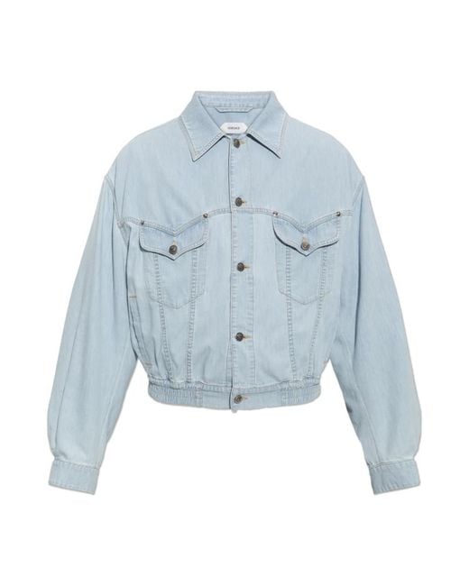 Denim Jackets Versace pour homme en coloris Blue