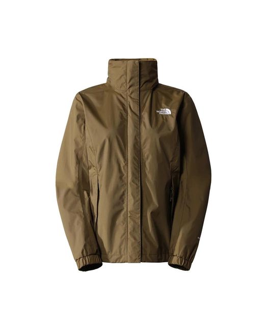 The North Face Green Resolve military olive jacke