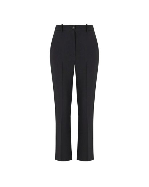 Cropped Trousers Elisabetta Franchi en coloris Black