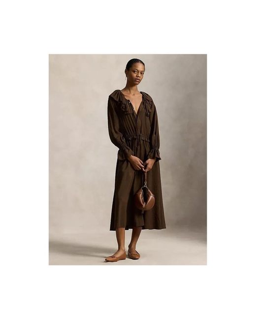 Polo Ralph Lauren Brown Midi Dresses