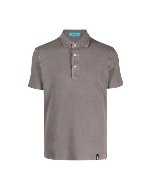 Drumohr Gray Polo Shirts for men