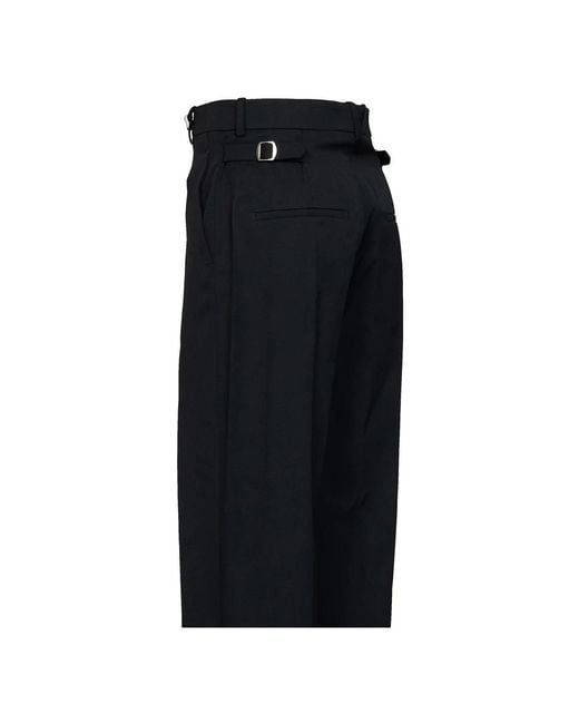 Bottega Veneta Black Straight Trousers