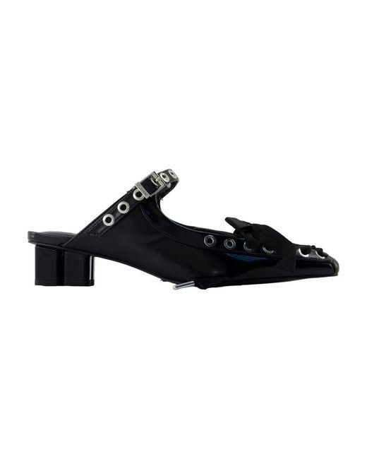 Ganni Black Heeled Mules