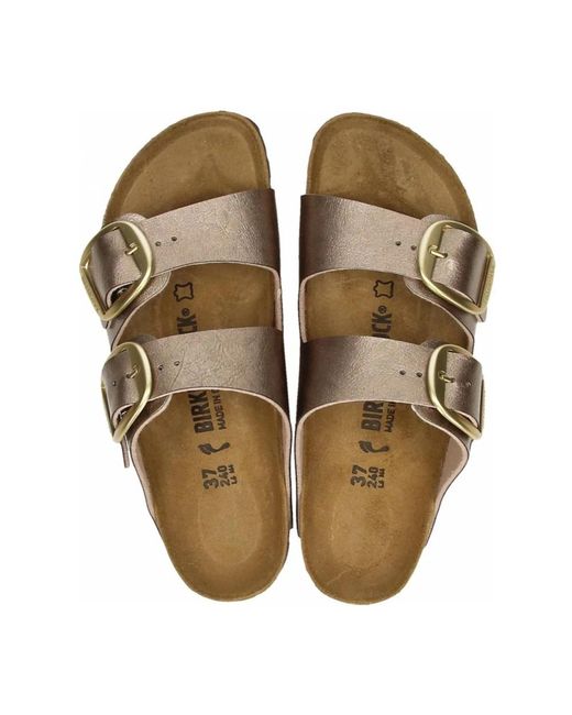 Birkenstock Brown Sliders