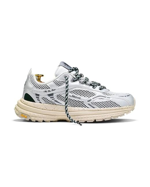 Mercer White Retro Running Sneakers Grau Vibram