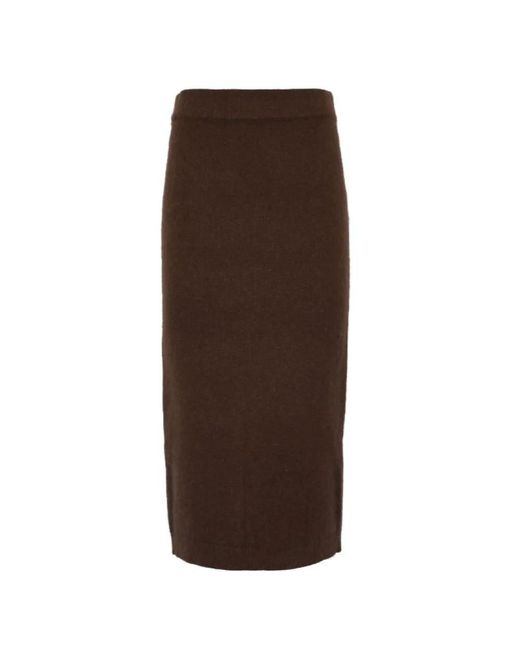Twinset Brown Midi Skirts