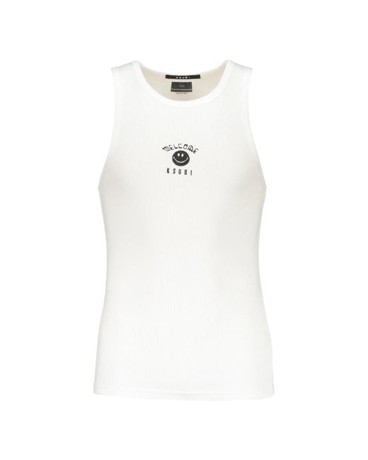 Ksubi White Sleeveless Tops for men