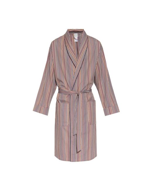 Paul Smith Nachtkleding ,Veelkleurig ,Katoen Signature Stripe Robe in het Multicolor voor heren