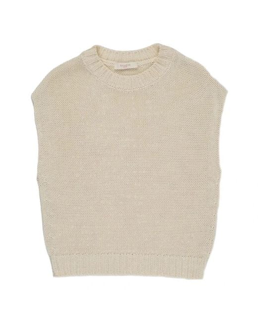 Zanone Natural Round-Neck Knitwear