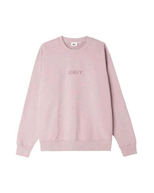 Obey Pink Sweatshirts for men