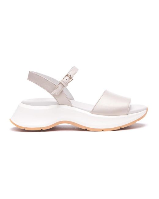 Flat sandals Hogan de color White