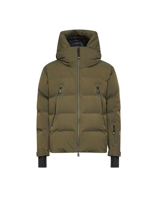 Moncler Grenoble Daunenjacken Mit Reißverschluss in Green für Herren